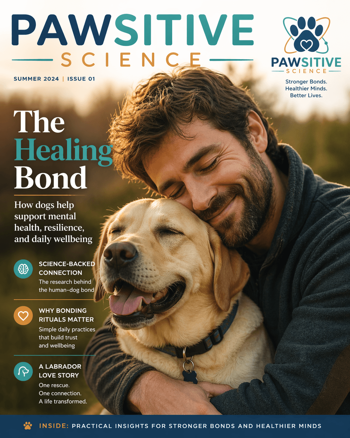 Pawsitive Science — Summer 2024 cover: The Healing Bond